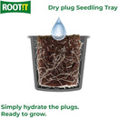ROOT!T Coco Coir Dry Propagation Plugs - 24 Cell Tray