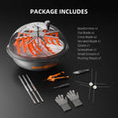 What is included with the Spider Farmer bud leaf bowl trimmer: trimmer, blades, gloves, scissors and pruning shears