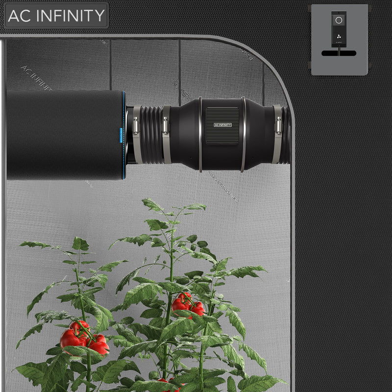AC Infinity Cloudline PRO S6 Quiet Inline Duct Fan With Speed Controller - 150mm