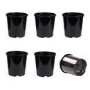 Slimeline Black Plastic Gardening Pot 150mm - 6pk