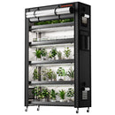 Spider Farmer 6 Tier Plant Stand with 220W grow lights and 1680D grow tent