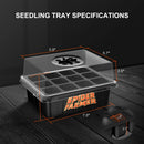 Spider Farmer seed starter tray with transparent humidity dome fitted