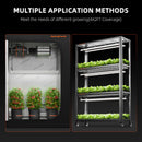 Spider Farmer Glow80 light bars mounted over indoor plants