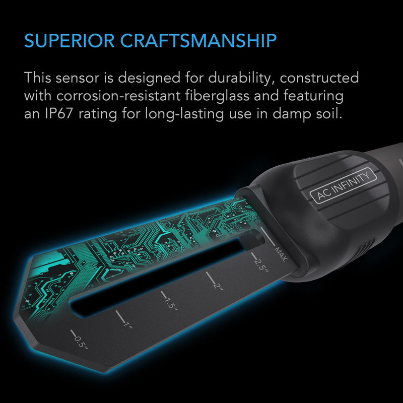 AC Infinity Soil Sensor Probe, Exclusively for Controller AI+