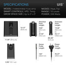 AC Infinity Thermoforge T3 Environmental Plant Heater, Smart VPD Controls