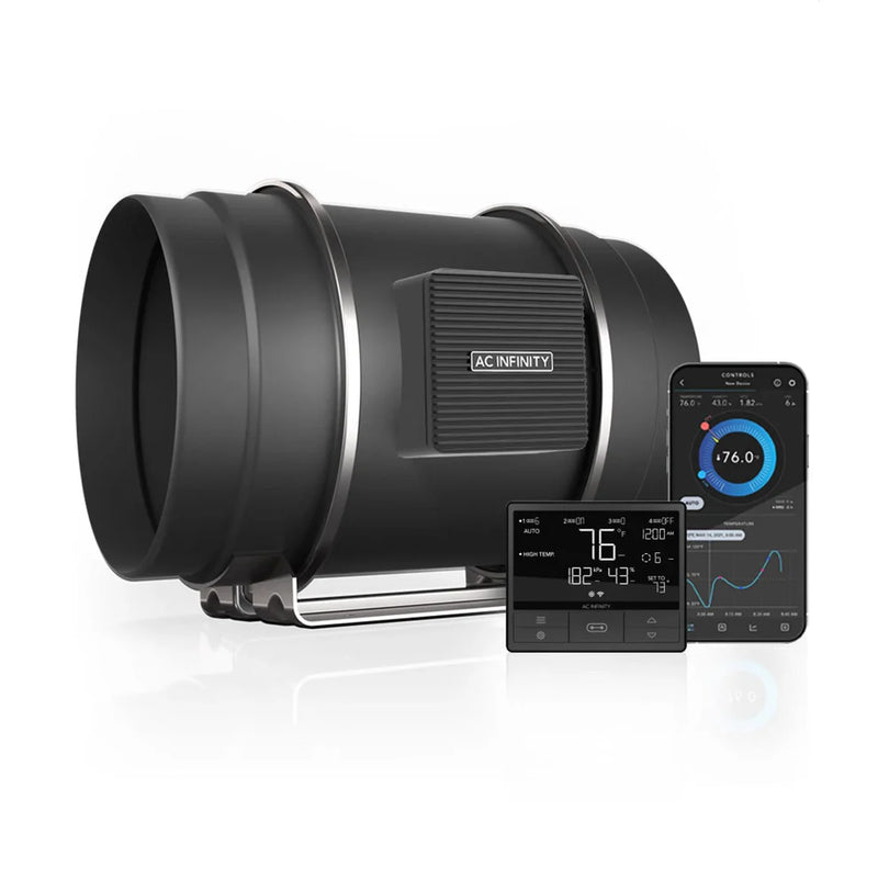 AC Infinity Cloudline PRO T8 Quiet Inline Duct Fan With Controller 69 Pro - 200mm