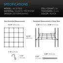 Grow Tent Trellis Netting, Flexible Elastic Cords, 2x2 Feet