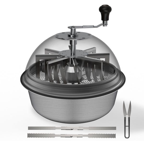 AC Infinity Bud Bowl trimmer, Twist Spin Cut With Clear Visibility Dome Wet Or Dry Product - 19 inch / 48.2cm