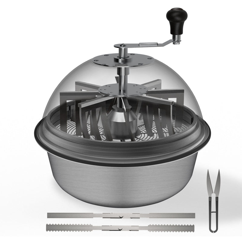 AC Infinity Bud Bowl trimmer, Twist Spin Cut With Clear Visibility Dome Wet Or Dry Product - 19 inch / 48.2cm