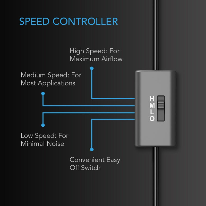 AC Infinity Multifan S4 Quiet USB Cooling Fan - 140mm