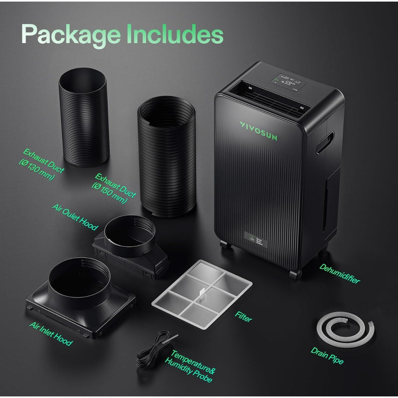 Vivosun Aerodrain D12 Dehumidifier