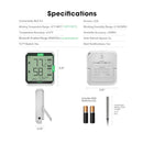 Vivosun Aerolab Bluetooth Hygrometer Thermometer & External Sensor