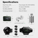 Vivosun Aerozesh S4 4″ Fan, Carbon Filter, Ducting + E42A Controller Kit