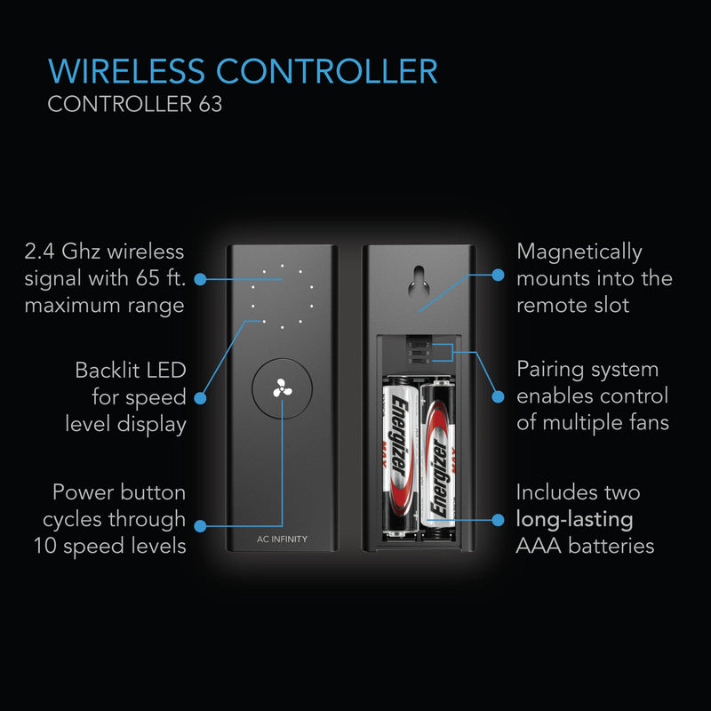 AC Infinity Cloudlift S14 Floor Wall Fan With Wireless Controller - 14-INCH 35cm Fan