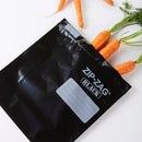 Zip-Zag Black Storage Bag 0.5LB/250g - 10 Pack