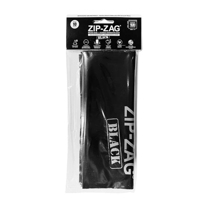 Zip-Zag Black Storage Bag 1LB/500g - 10 pack