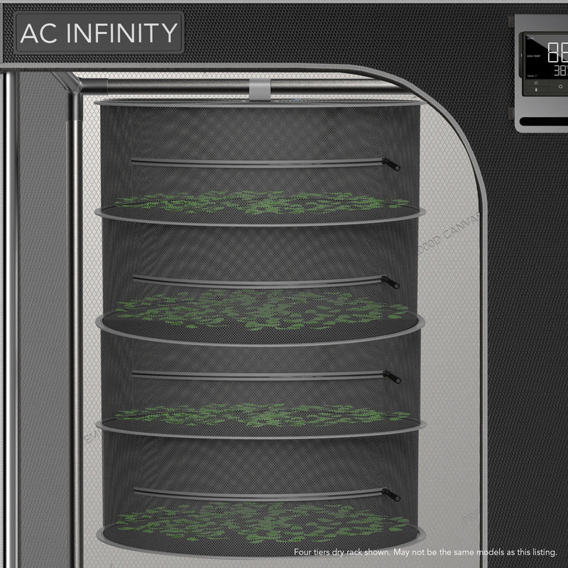 AC Infinity Hanging Herb Drying Rack - 24 inch Diameter With 6 Tiers