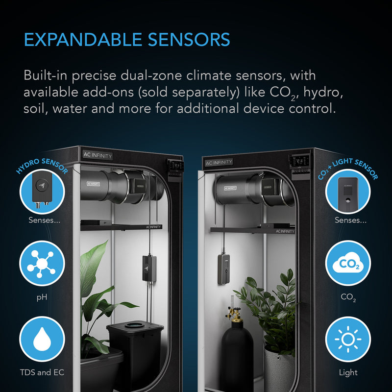 AC Infinity Controller AI+ Environmental Controller, AI-Powered Learning & Dynamic Level Adjusting for UIS, Dual Zone Control