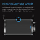 AC Infinity Carbon Filter, Australian Charcoal -  8 Inch | 200mm