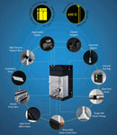 Pro Grow Tent 2.4 x 2.4 x 2.0/2.3 m - 2 Cartons