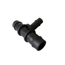 Reducing Tee – Barbed Irrigation Connector - 19mm x 19mm x 13mm