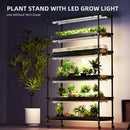 Close-up of Spider Farmer 22W LED light bar on the 6 tier plant stand