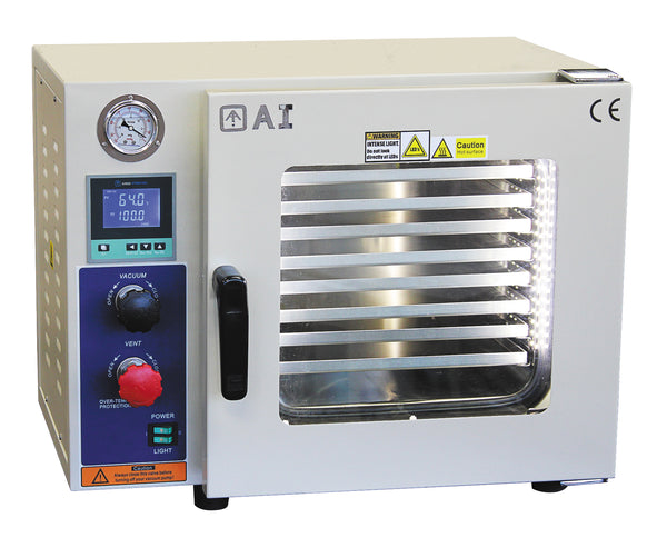 220 V 25 L Vacuum Oven 5 Sided Heat, SST Tubing/Valves