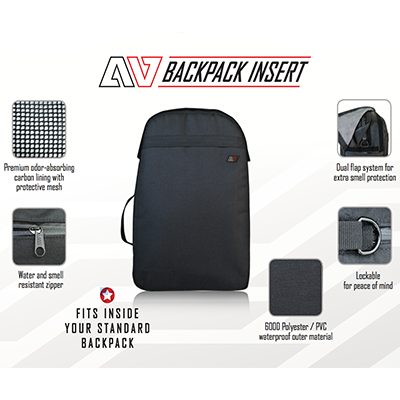 Avert Odour Absorbing Backpack Insert - Activated Carbon