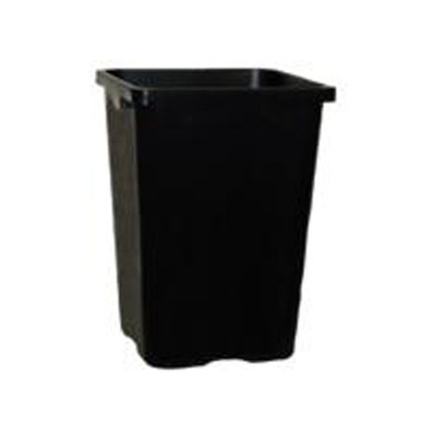 Square Pot 290mm X 300mm High 18 Litre Black No Hole