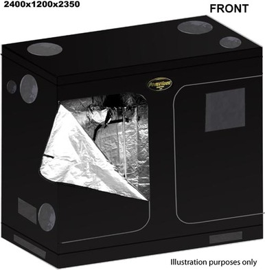 Power-House High Top Mylar Grow Tent 2.4 x 1.2 x 2.35m