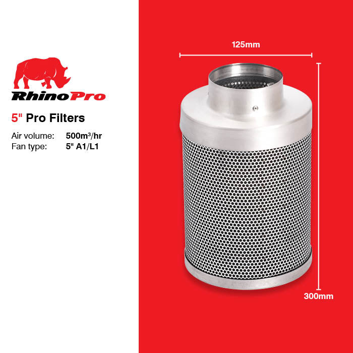 Rhino Pro Carbon Filter (125x300 or 125x400mm)